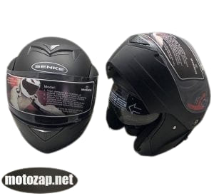 Шолом Трансформер SENKE ТАЙВАНЬ з візор з окулярами чорний мат, FL-103, пластик ABS