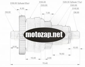 Бендикс скутер GY6 4Т 50/80куб