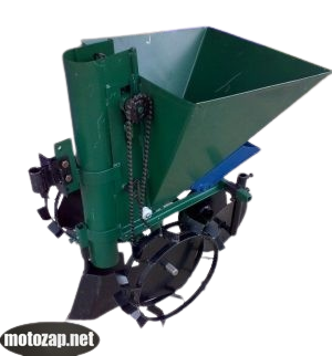 7.Картоплесаджалка Мотоблок Мототрактор, квадратна з бункером для добрива