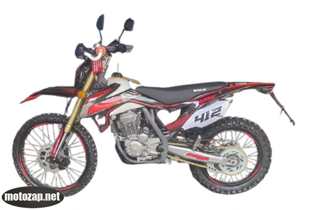 1.Мотоцикл Кросовий KAYA412 XB250, двигун ZONGSHEN ZS172FMM-3A 249куб, 21/18-колеса шиповані