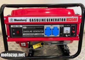 8.Генератор 3,2кВт MUSSTANG BS3500Е 220В 1 фазний ручний запуск