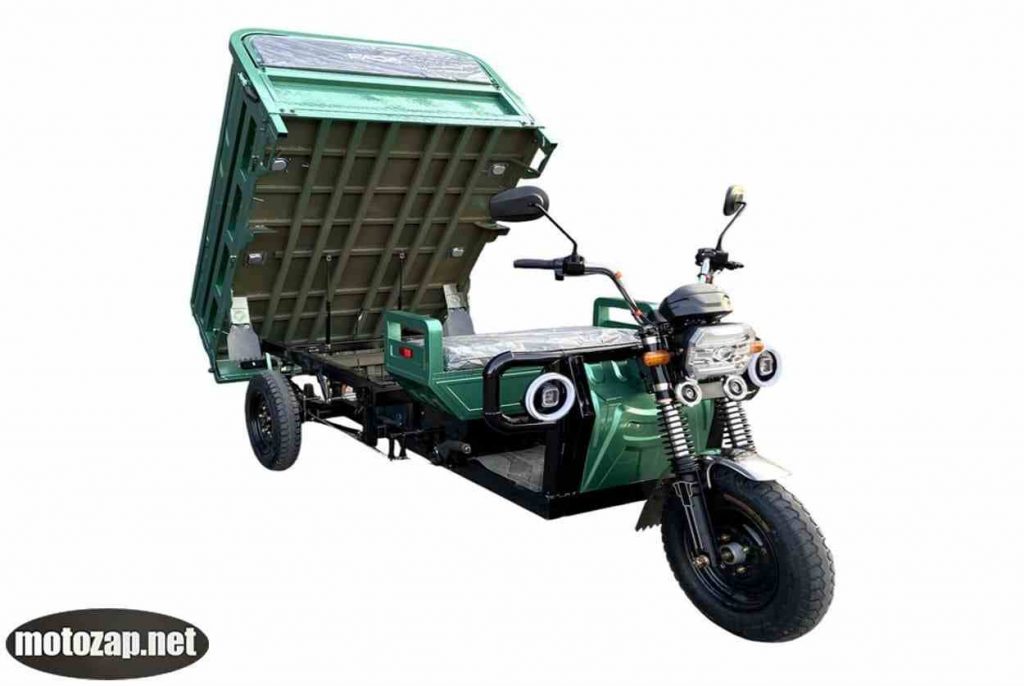 5.Електротрицикл вантажний 1800W FADA БІЗОН 72V 58Ah, розміри кузова 1800*1300*550