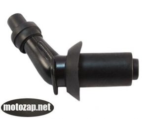 Насвічник 45° чорна (люлька) скутер GY6 4Т/2Т