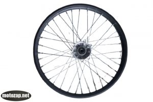 Диск переднього колеса 21 спиця металевий ЕНДУРО KAYA512-412 (чорний) 6 болтів кріпл. гальм. диска