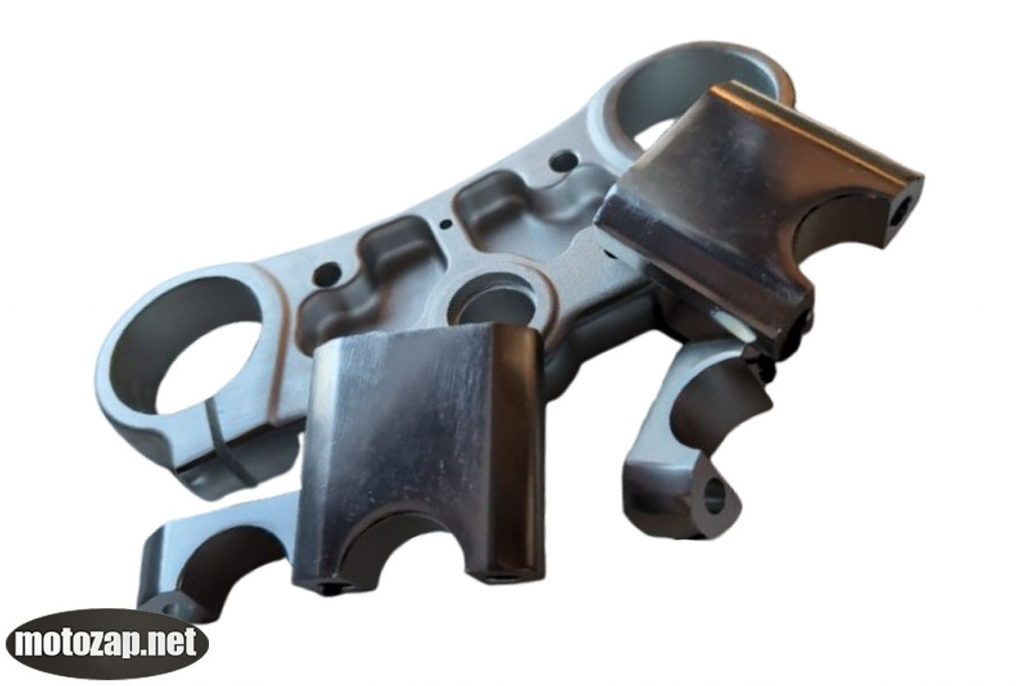 Траверса верхня (пластина руля) на мотоцикл ЕНДУРО KAYA 512 (+кріплення руля 2шт)