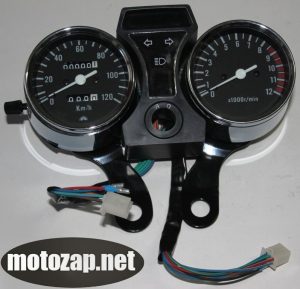 Спідометр з тахометром хром Alpha Delta в зборі