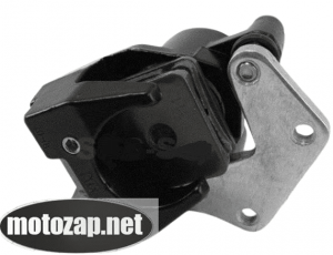 Супорт гальмівний 1 поршневий квадратні колодки (білий)