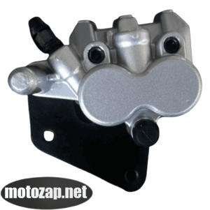 Супорт гальмівний двопоршневий скутер GY6 4Т вухо ліворуч передній