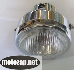 Фара Alpha хром кругла