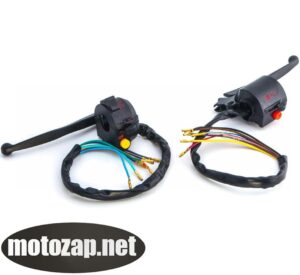 Перемикачі (блоки) руля к-кт 2 шт Alpha (чорні)