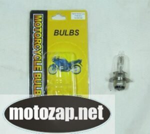 Лампа фари 3 вуса скутер 12W 18W 18W на блістері синя