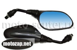 Зеркала 8мм скутер карбон