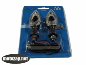 Повороти міні к-кт 2 шт світлодіодні (трикутні з діркою) LED на блістері