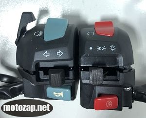 Перемикачі (блоки) руля к-кт 2 шт мотоцикл SENKE SK200-9 SK200-12 SK150