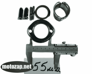 Кріплення глушника до головки комплект фланець з сухарями мотоцикл CG/CB 150/300куб