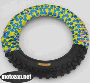 Покришка Тайвань SUPER 110/100-18 ТТ КРОС 7 шарів високий шип кубики 20мм