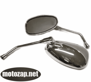Зеркала 10мм скутер овал великий хром