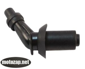 Насвічник 45° чорна (люлька) скутер GY6 4Т/2Т